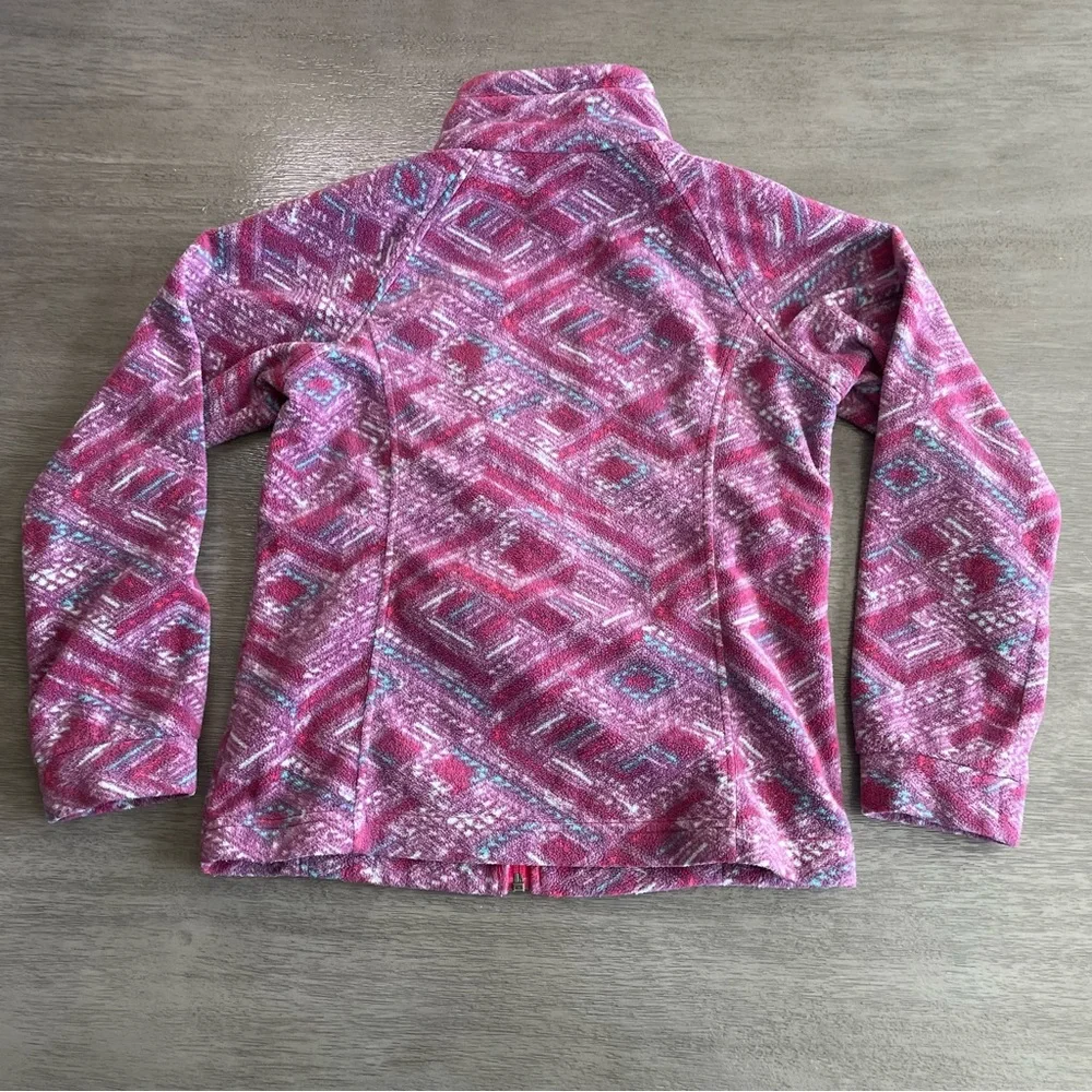 Columbia Purple Printed Soft Full Zip Jacket